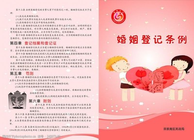 婚姻登记条例图片素材